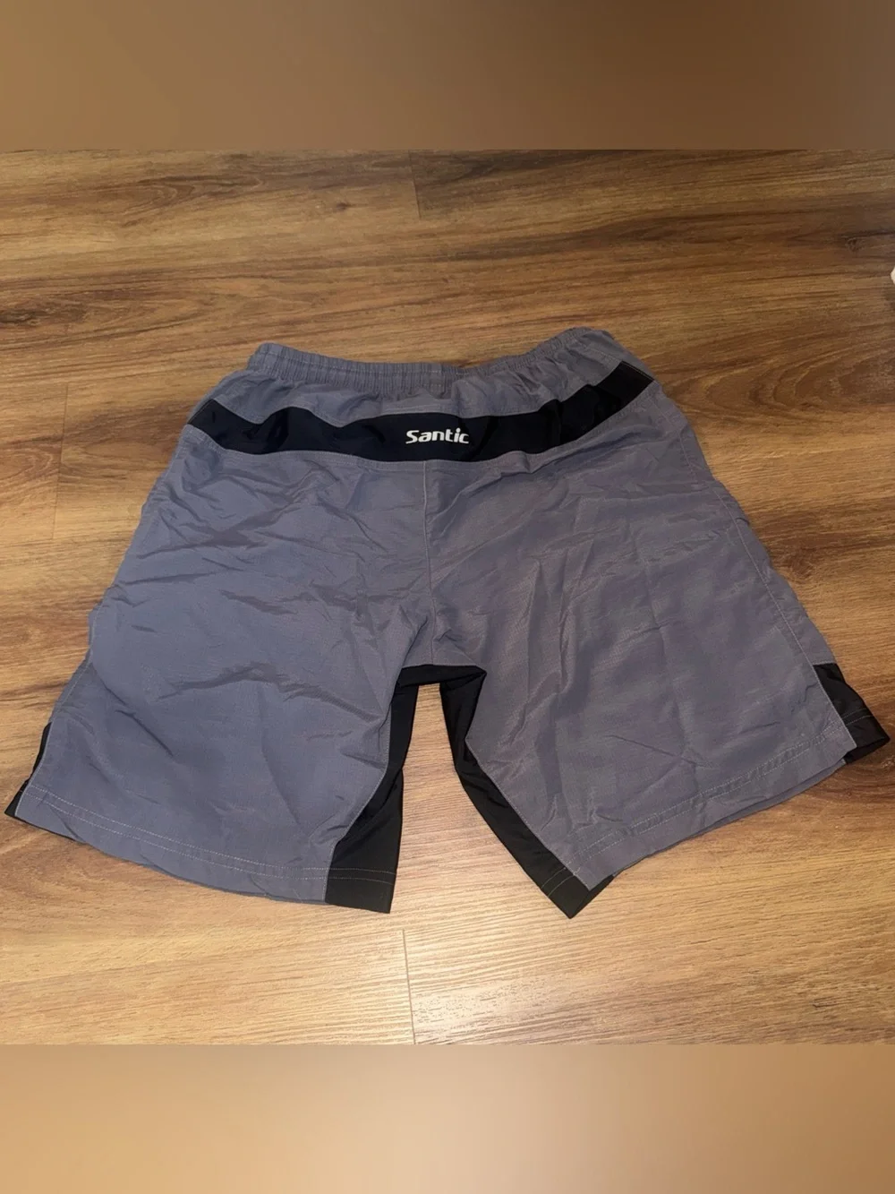 Santic Men's Large Gray/Black Mountain Biking Shorts